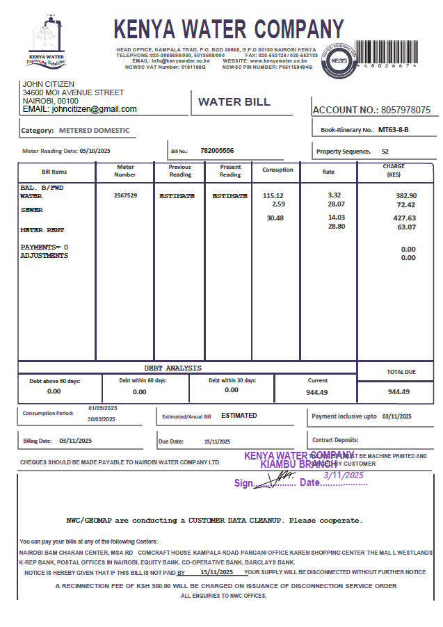  Minol USA business utility bill 